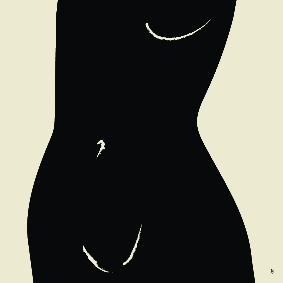 Poster Herself 40 x 40 cm