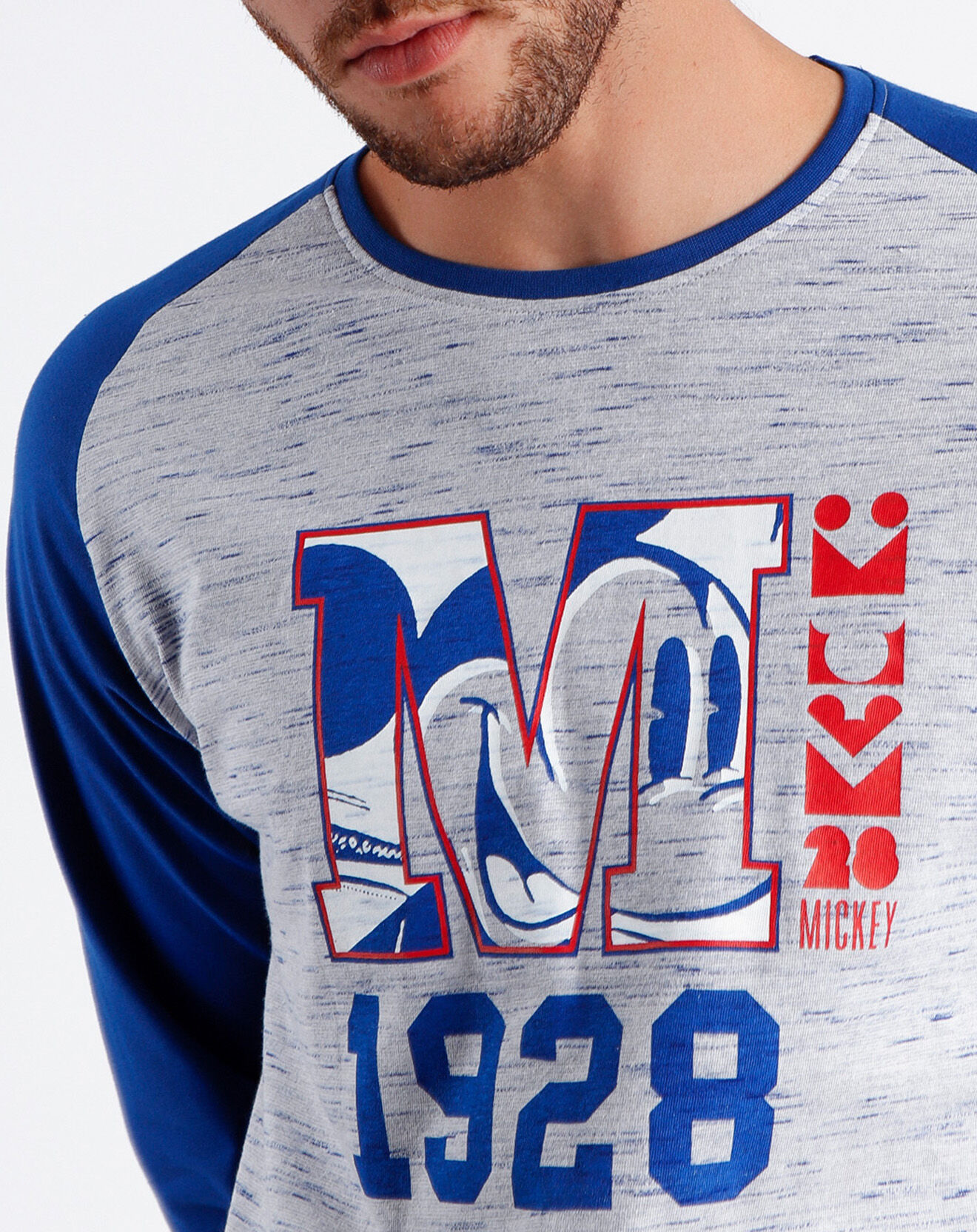 28 Pyjama T-Shirt Manches Longues & Pantalon bleu