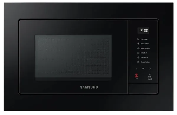 Samsung MQ7000A MG23A7318CK - Mikrobølgeovn med grill - til indbygning - 23 liter - 800 W - sort