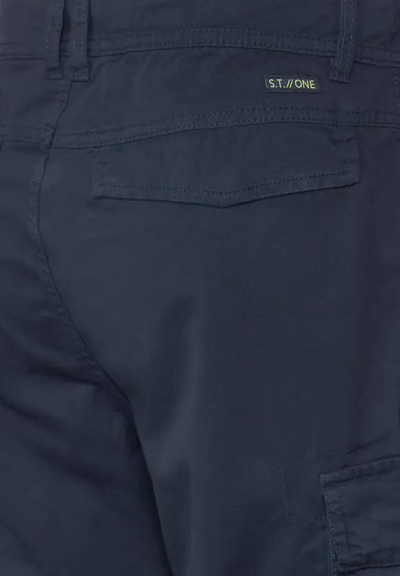 Regular Fit Cargo Bermuda - night blue