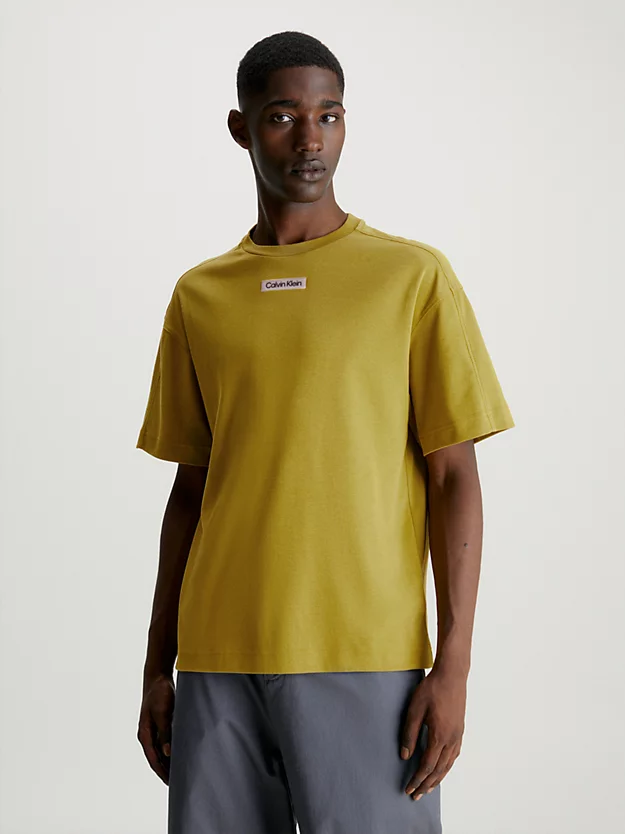 Camiseta com estampa quadriculada em algodão
