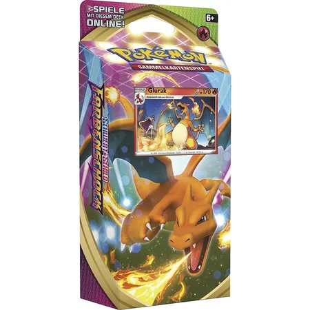 Pokemon Schwert & Schild Themendeck Glurak ODER Kamalm, 1 Stück, sortiert