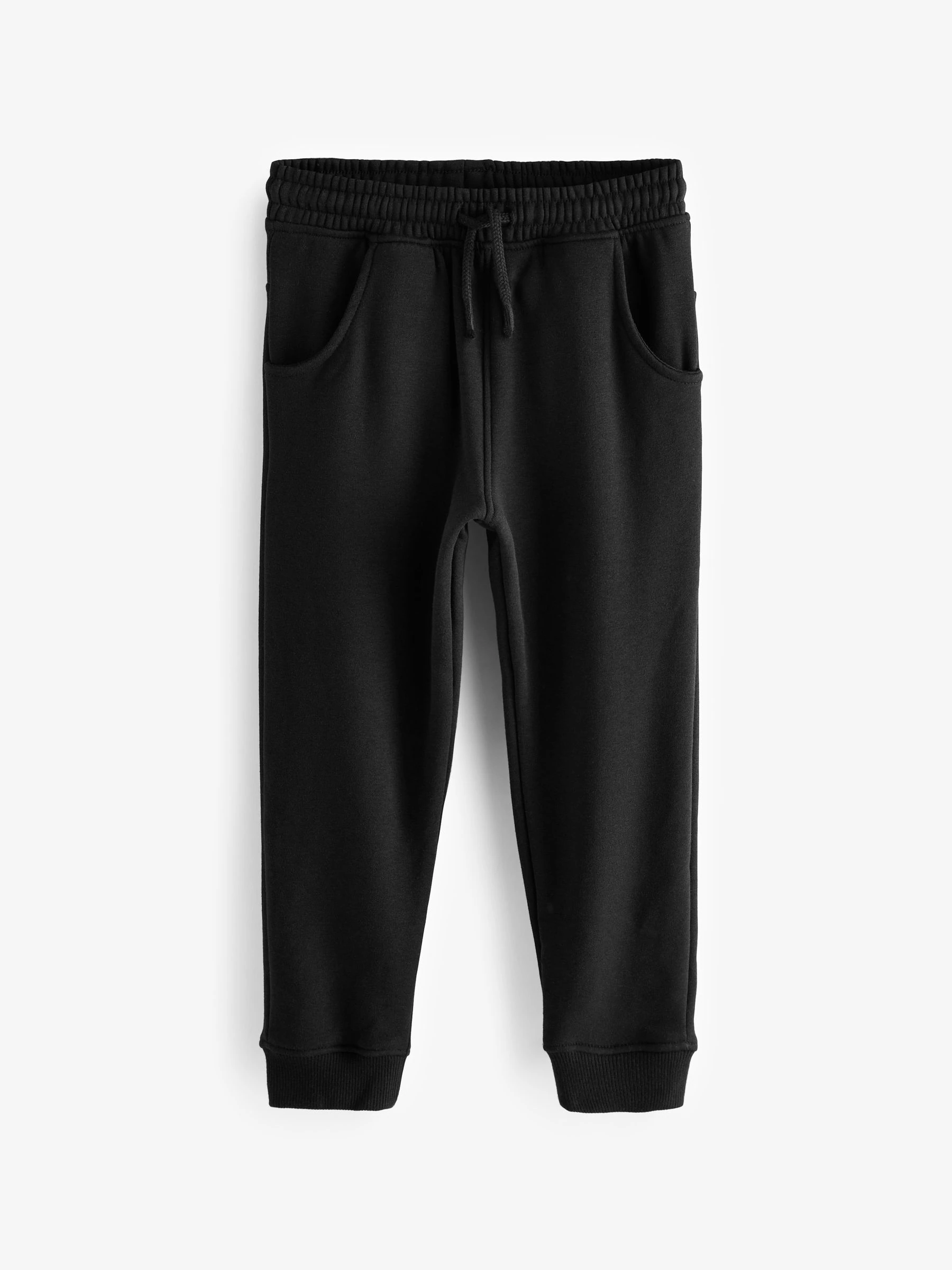 Zwart - Joggingbroek gevoerd met fleece (3-16jr)