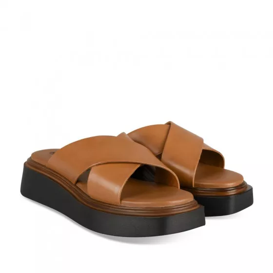 Mules COGNAC SAN MARINA