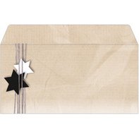 Enveloppe à motif de Noël 'Silent Night', format long