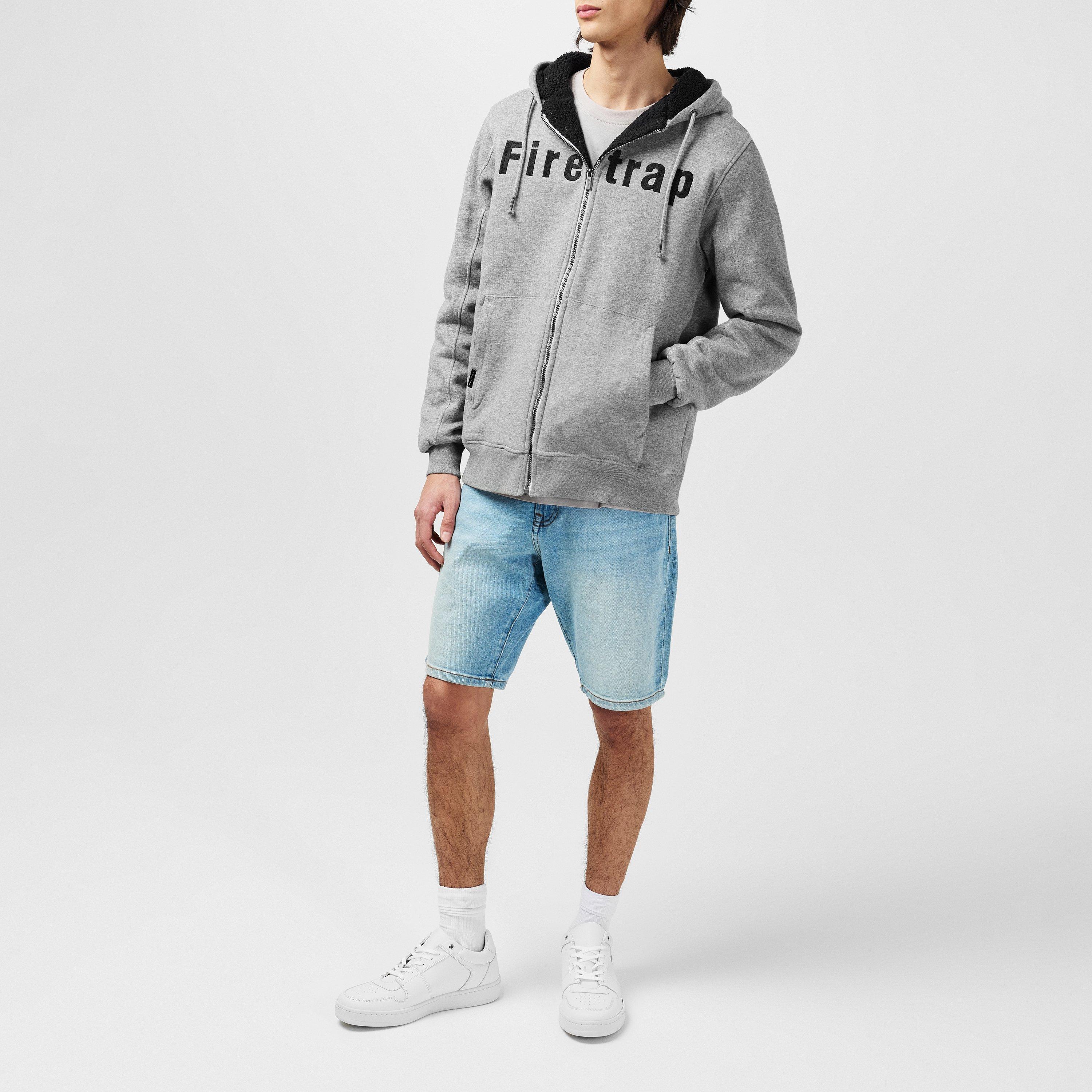 Firetrap Lined Hoodie Mens