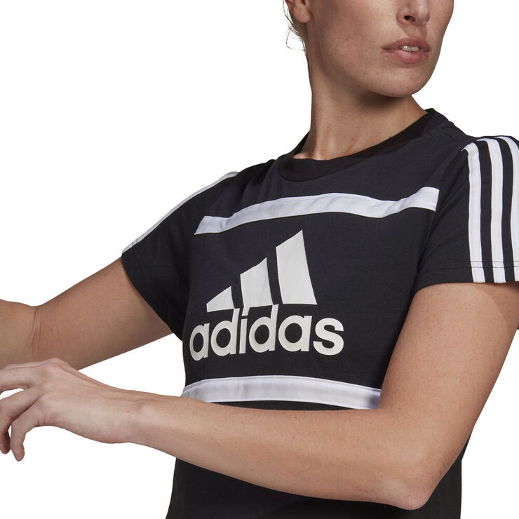 adidas Essentials Logo Colourblock Cotton T-shirt Sort