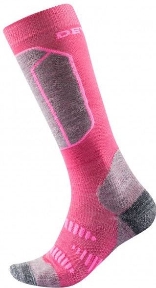 Devold Kids Alpine Sock Skisokken (Kinderen |roze)