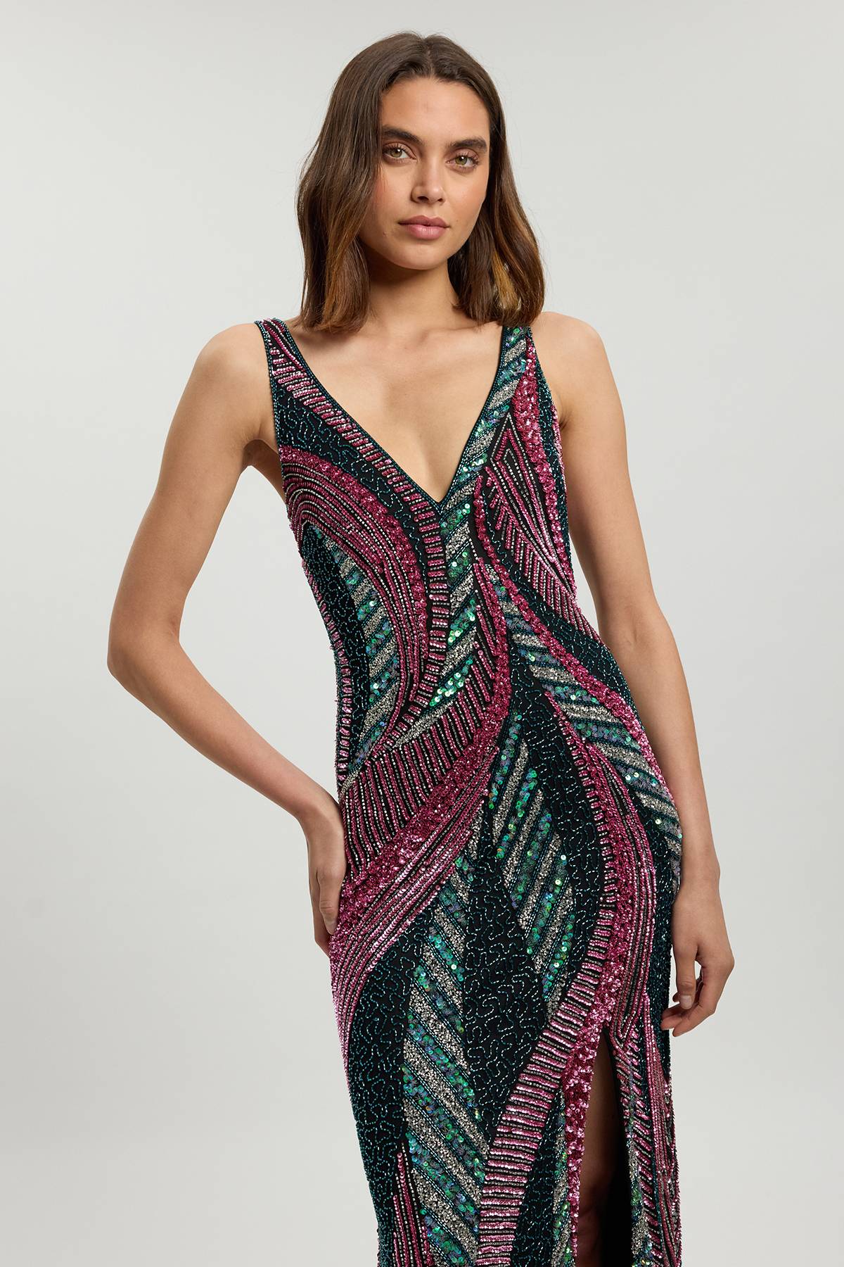 KarenMillen Robe Maxi Ornementée Premium