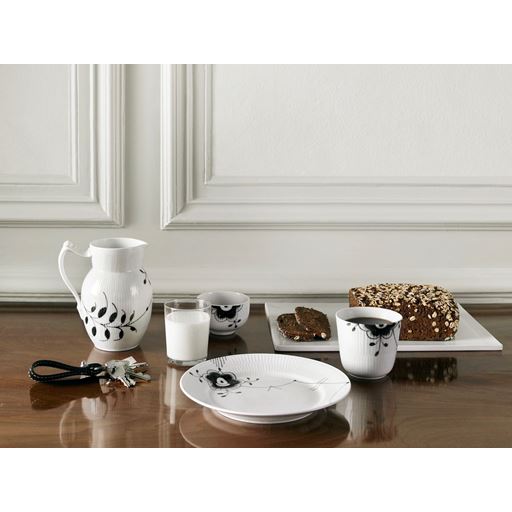 Royal Copenhagen Sort Mega Riflet Termokop, 26 cl