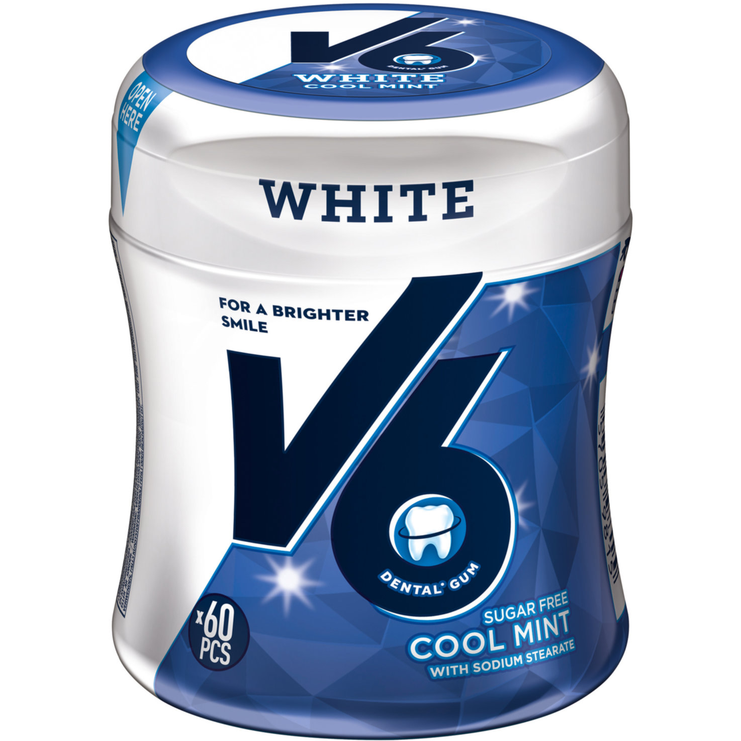 V6 White Cool Mint Bottle