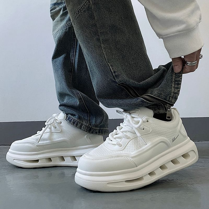 HANO - Applique veter-platform sneakers