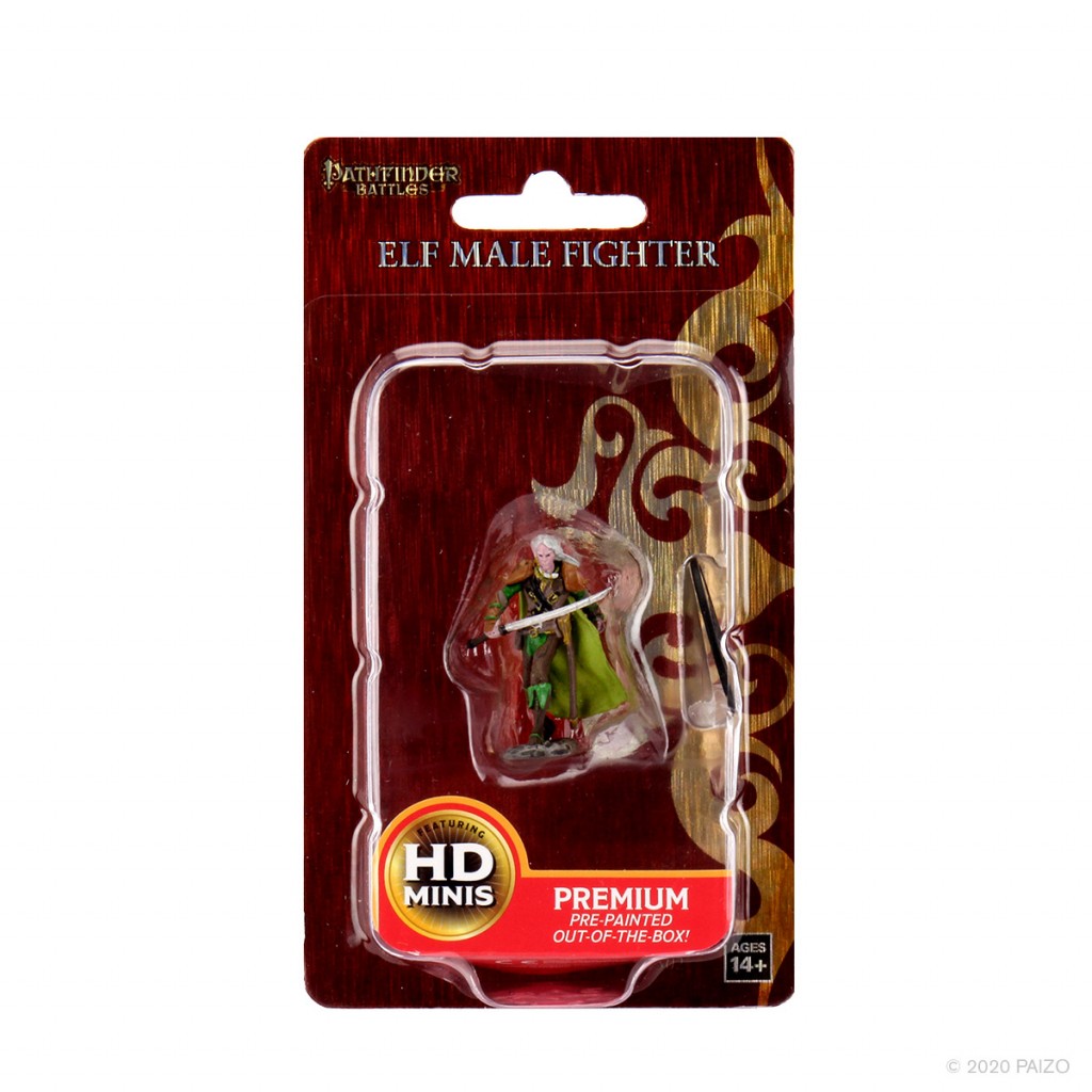 Pathfinder Battles Premium Figures - Elf Fighter Male