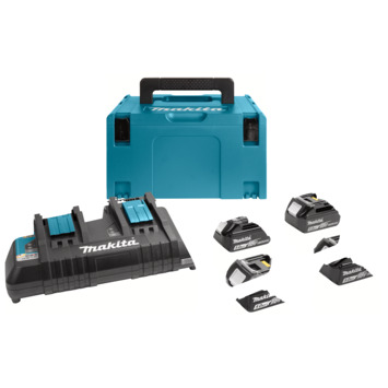 Makita LXT startset 4 x accu BL1850B + lader DC18RD