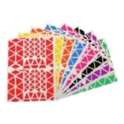 Apli - 10 feuilles gommettes triangles - coloris assortis