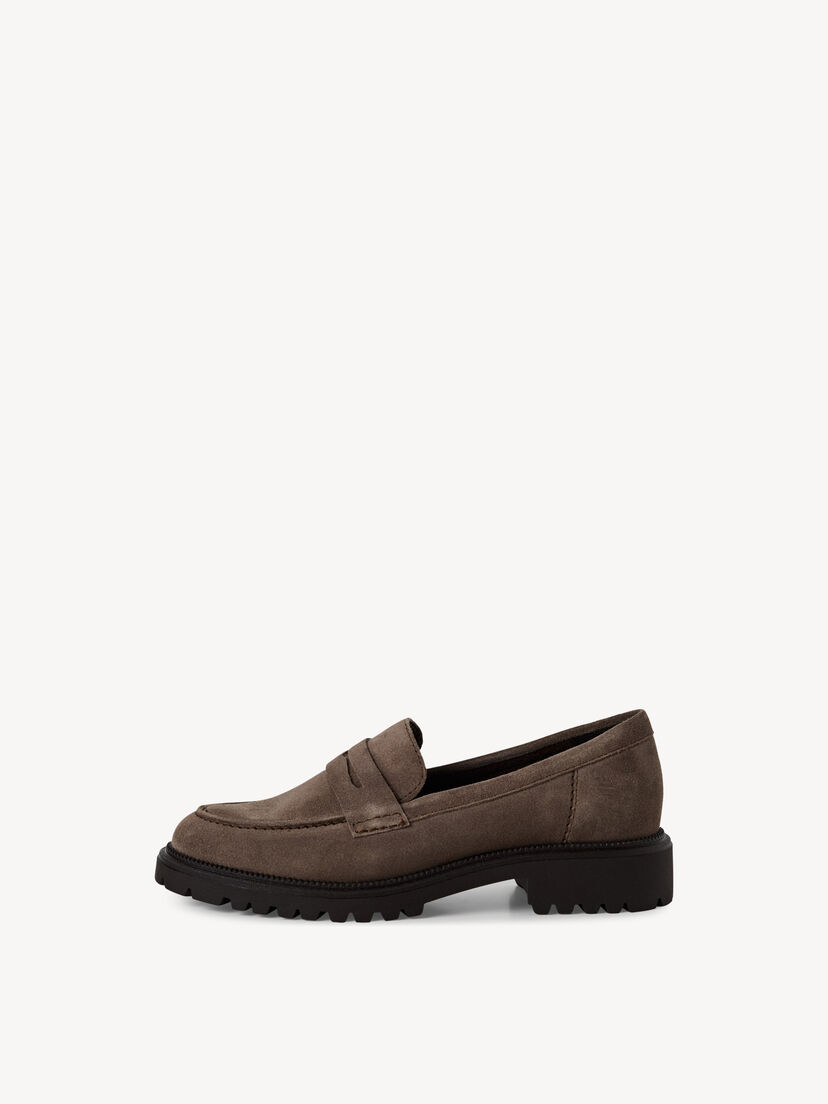 Leren Instappers - beige