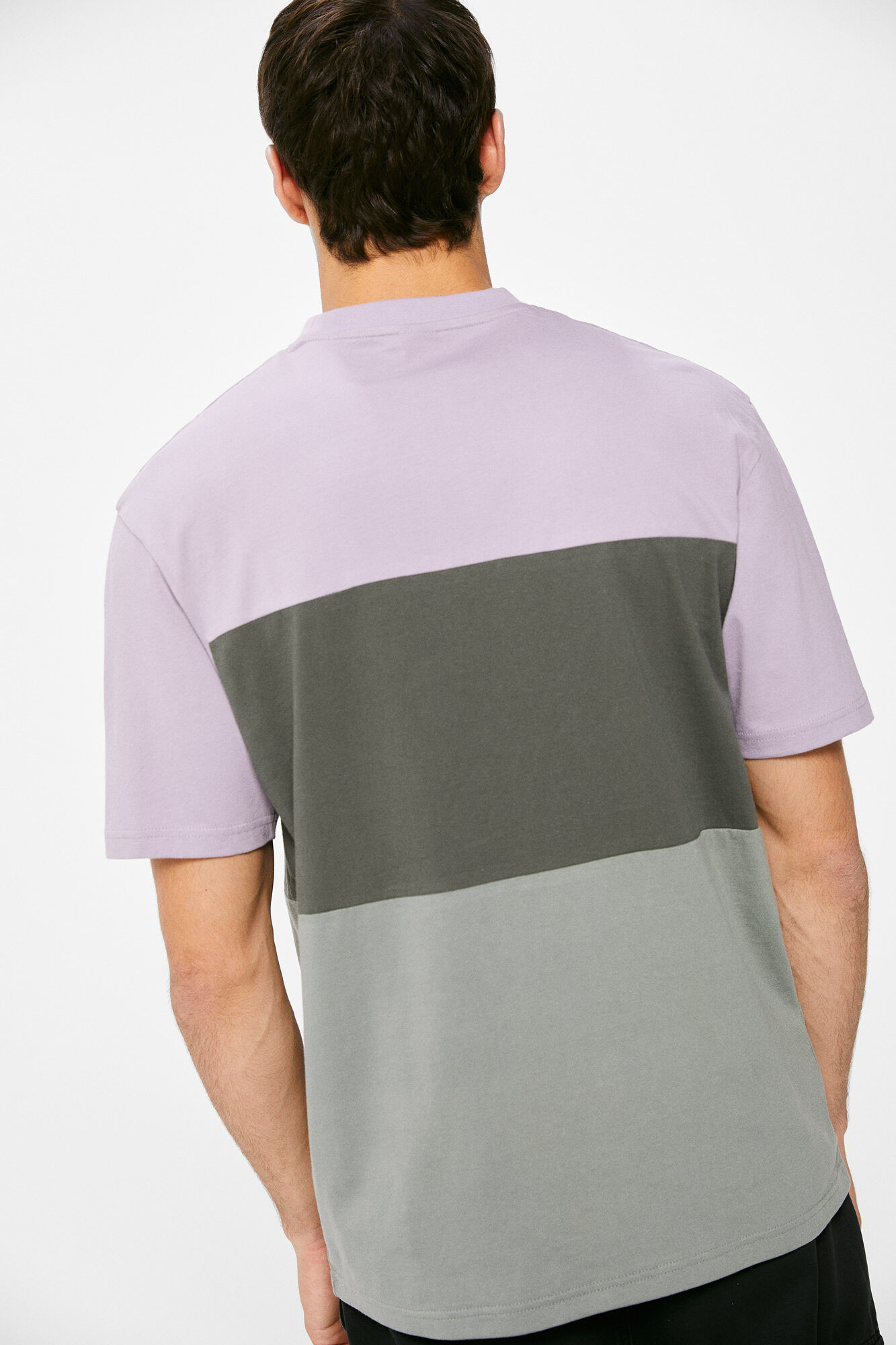 Camiseta de cor sólida - roxa