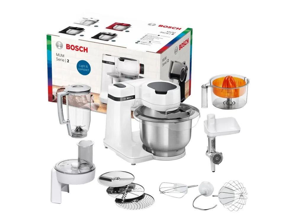 Bosch MUM Serie 2 MUMS2EW40 - Køkkenmaskine - 700 W - hvid