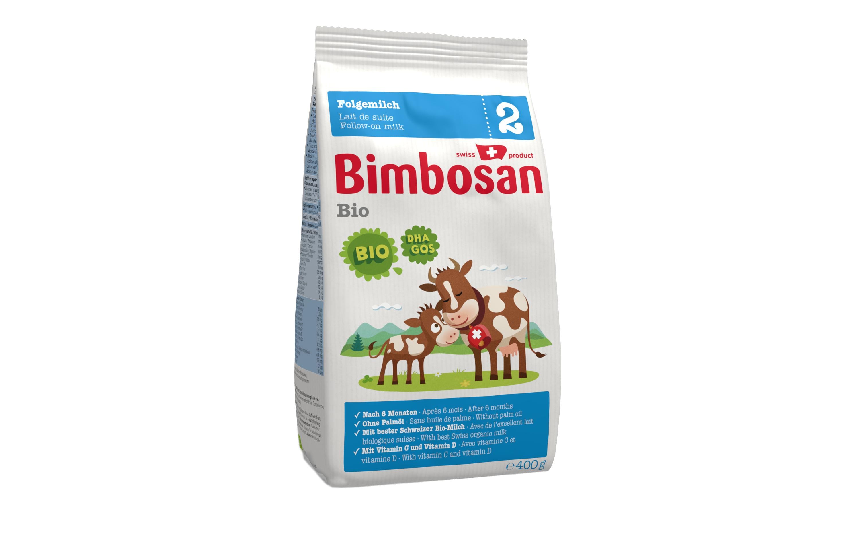Folgemilch Bio 2, Auffüllpack 12 x 400g<br>Folgemilch, Bio ohne Palmöl, Dose 4800g