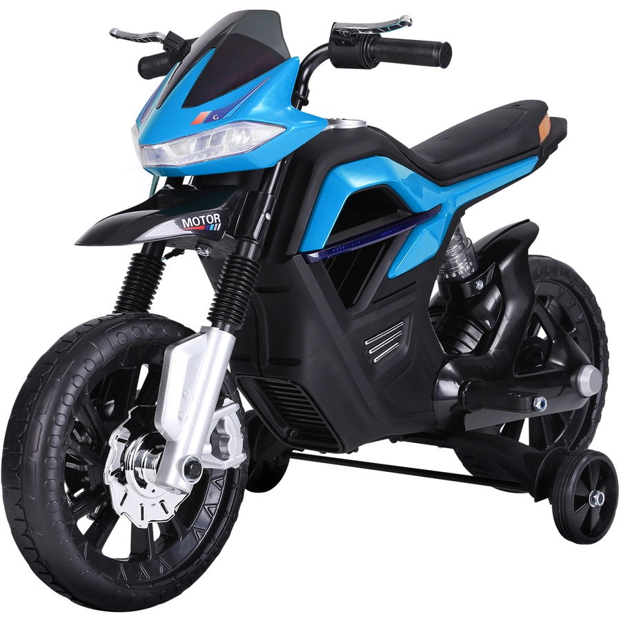 HOMCOM Elektro-Motorrad für Kinder blau