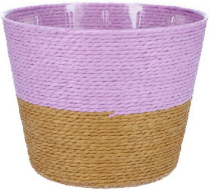 Duif plantenmand Riley duotoon paars / bruin D 15,5 H 13 cm