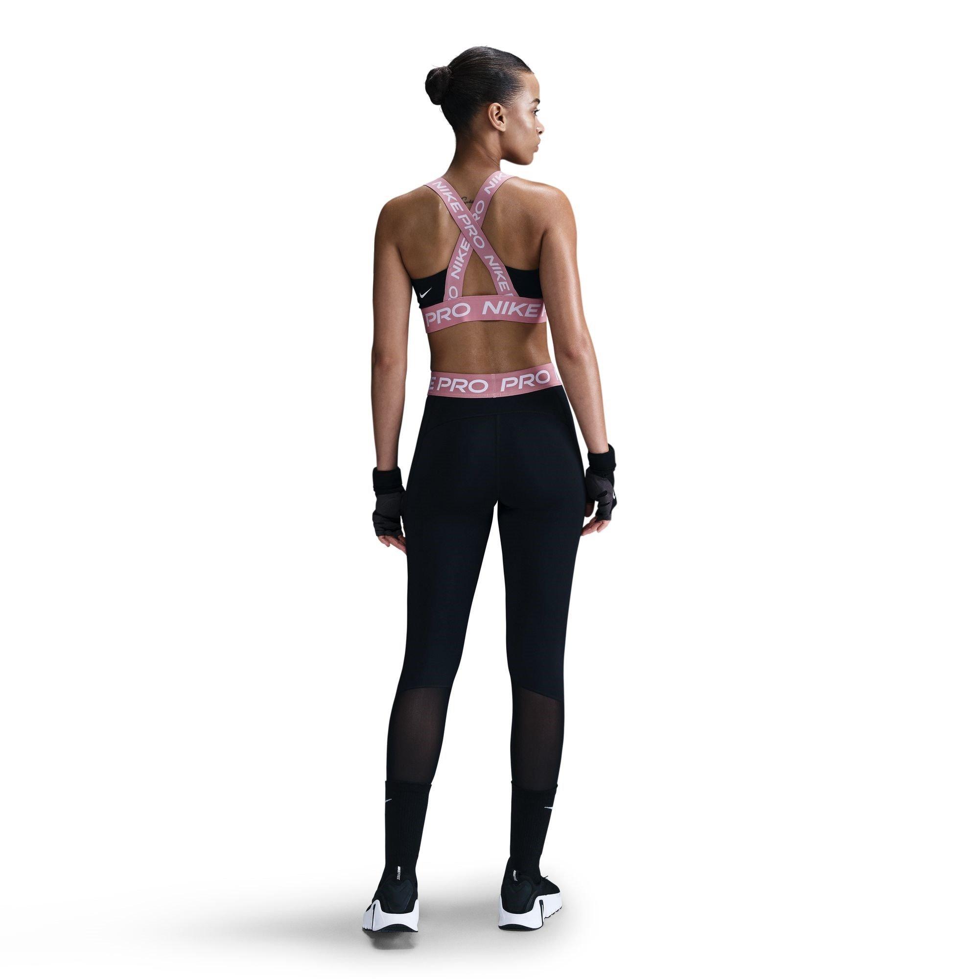Nike Pro Womens Mid Rise Mesh Panelled Leggings