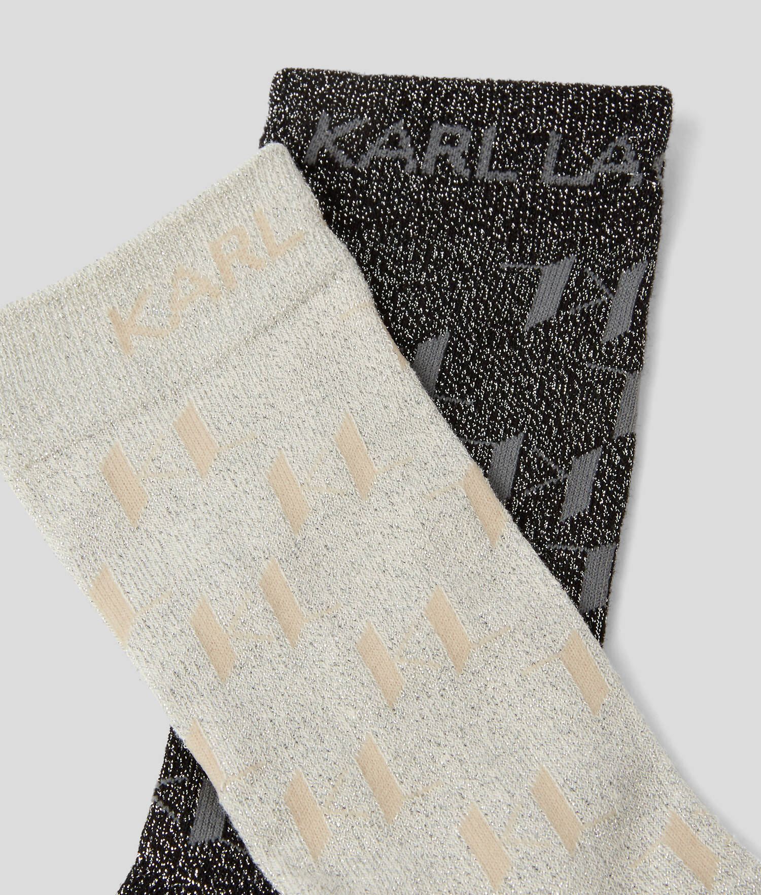 CHAUSSETTES KL MONOGRAM – LOT DE 2 PAIRES