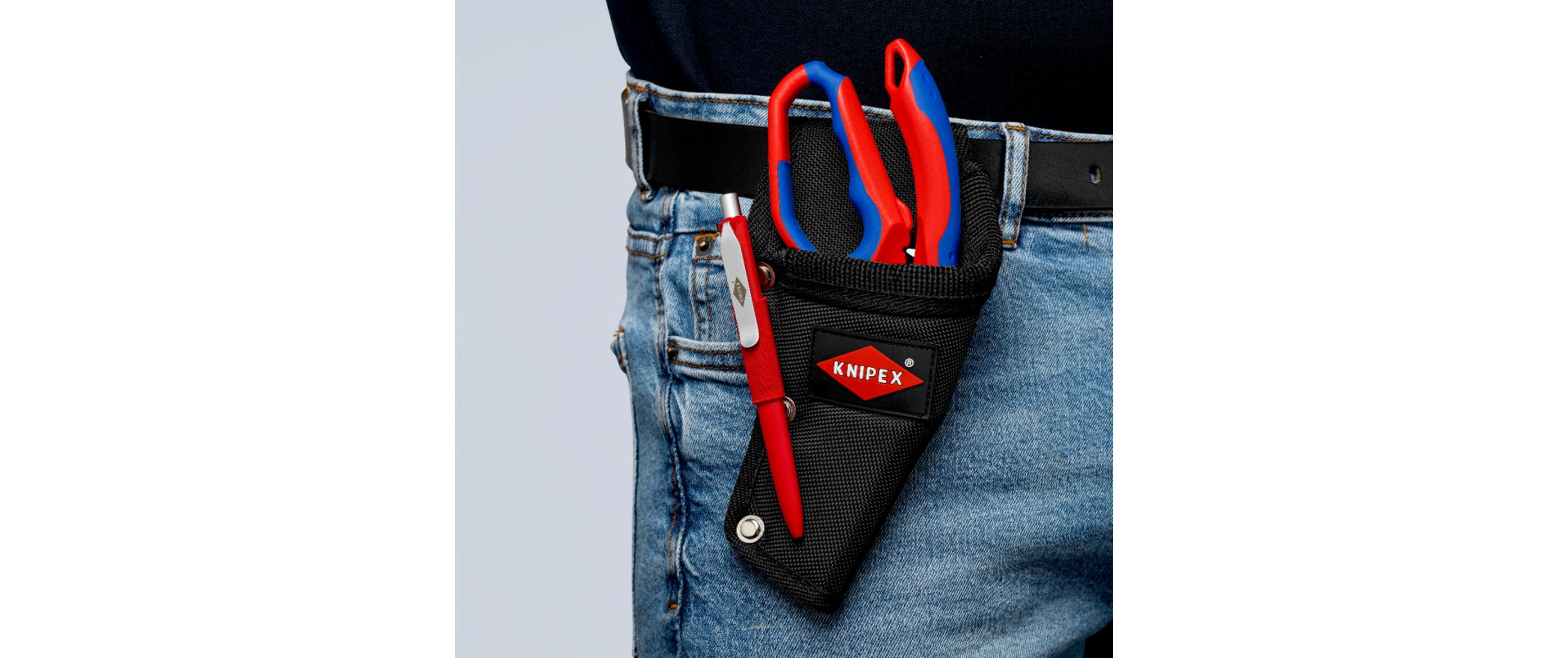 Mehrzweck-Gürteltasche 215 mmWerkzeugtasche aus strapazierfähigem Polyestergewebe, mit Gürtelschlaufe