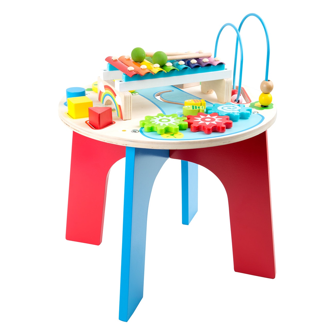 Smallfoot Motorik- und Musiktisch 2 in 1 10321 Mehrfarbig Kinderinstrument