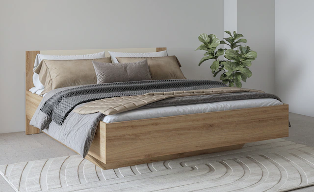 Home affaire Bettgestell »Bitry, Breite 160 bzw. 180 cm, moderner Bettrahmen« Doppelbett in zwei Grössen