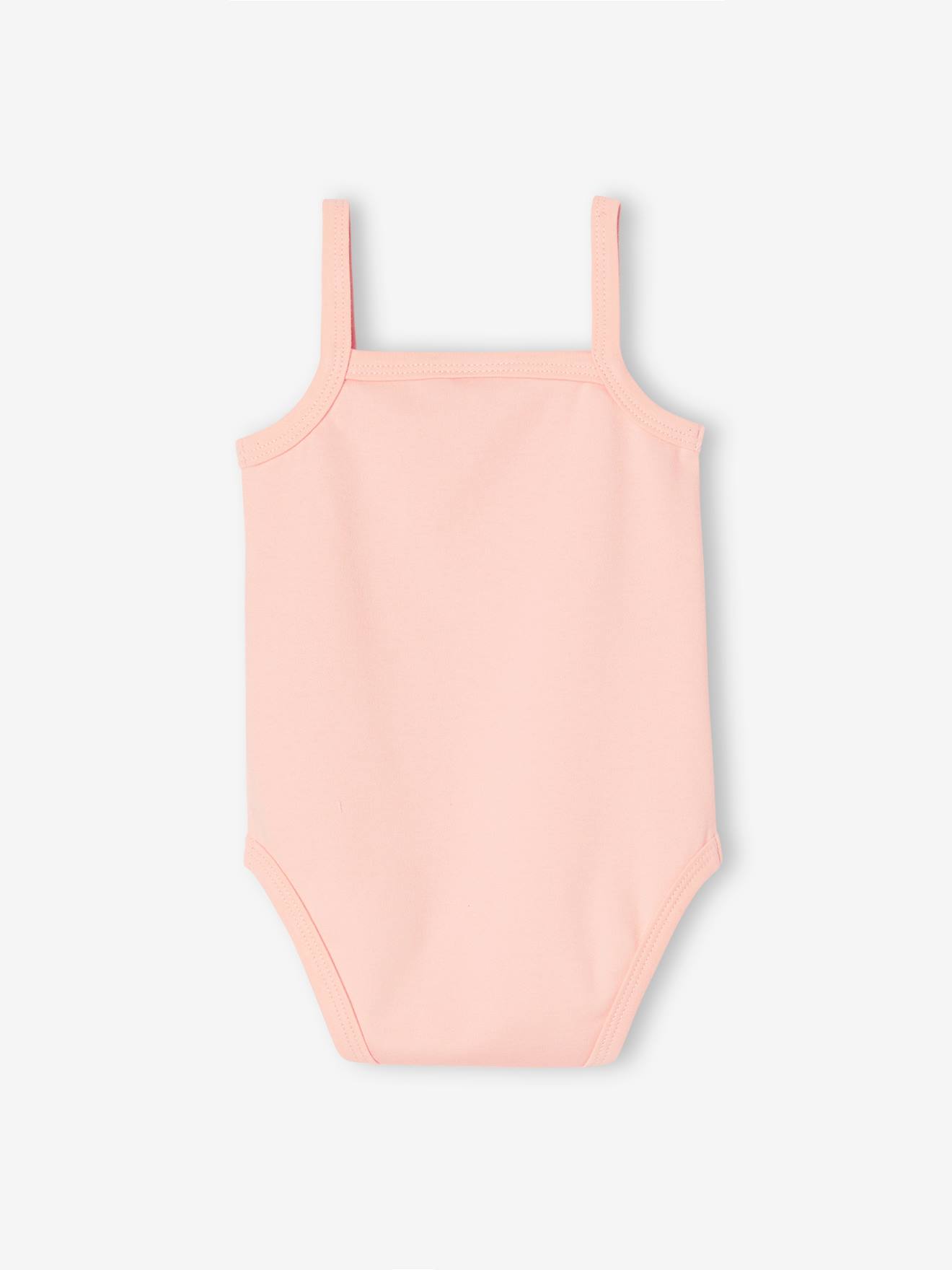 Pacote com 2 bodies DS® Bambi para bebê menina na cor rosa antigo.