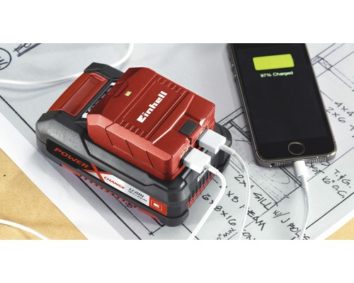 Einhell Power X-Change TC-CP 18 Li USB USB-batterijadapter (batterij en lader niet inbegrepen)