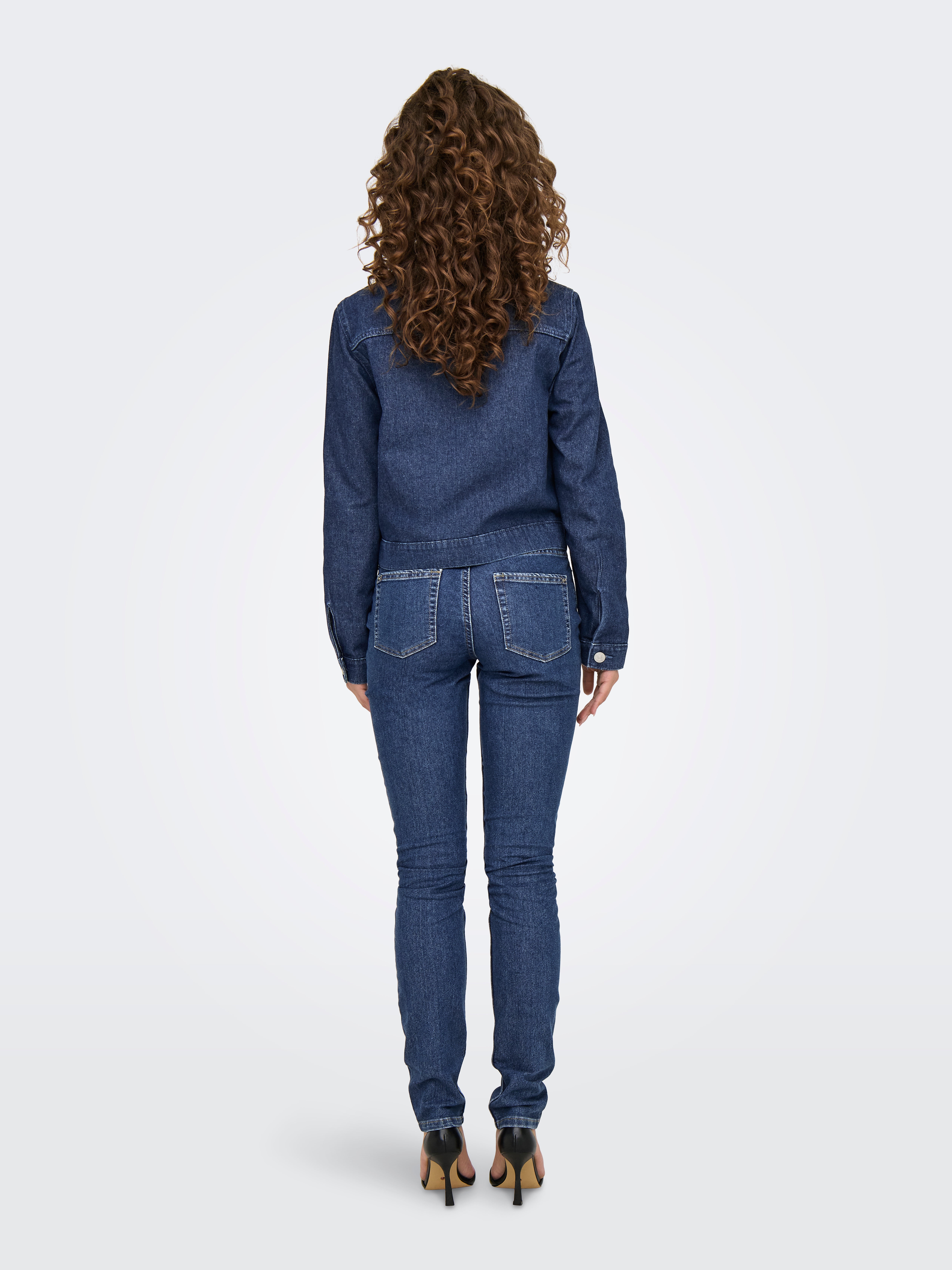 ONLRILLO Jeansjacke Dark Blue Denim