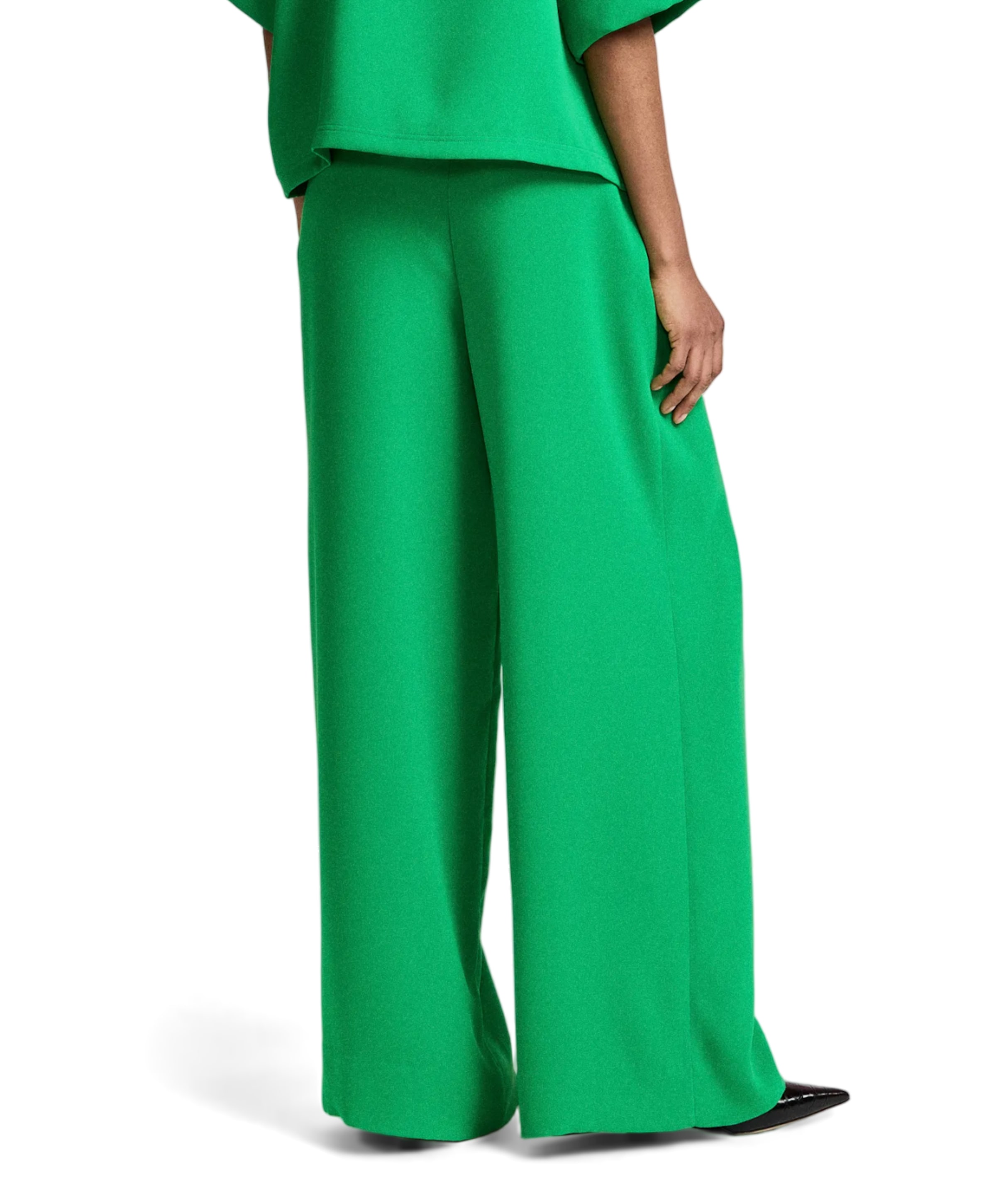 Essentiel Antwerp Kelsea Wide Leg dames pantalon groen