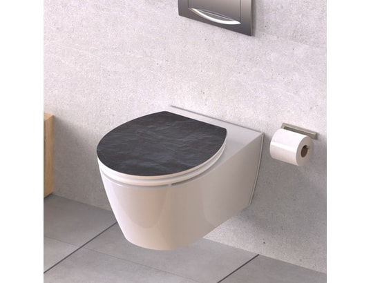 SCHUTTE - Schütte siège de toilette brillant avec fermeture en douceur...