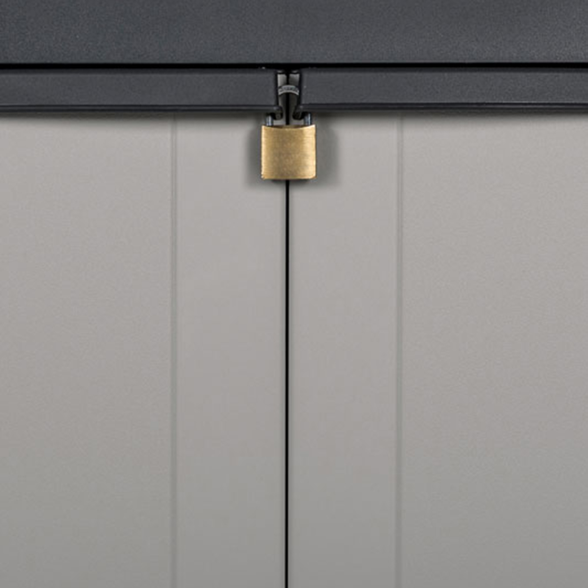 Universal-Beistellschrank - grau-schwarz - 85 cm hoch