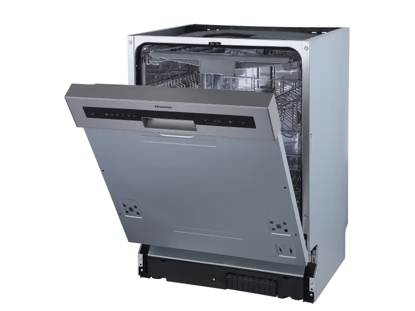 Hisense HI620D10X, Delvist indbygget, Fuld størrelse (60 cm), Aluminium, Knapper, 14 kuverter, C