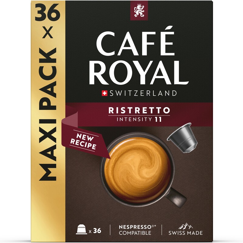 Café Royal Kaffeekapseln Ristretto, 36 Stück