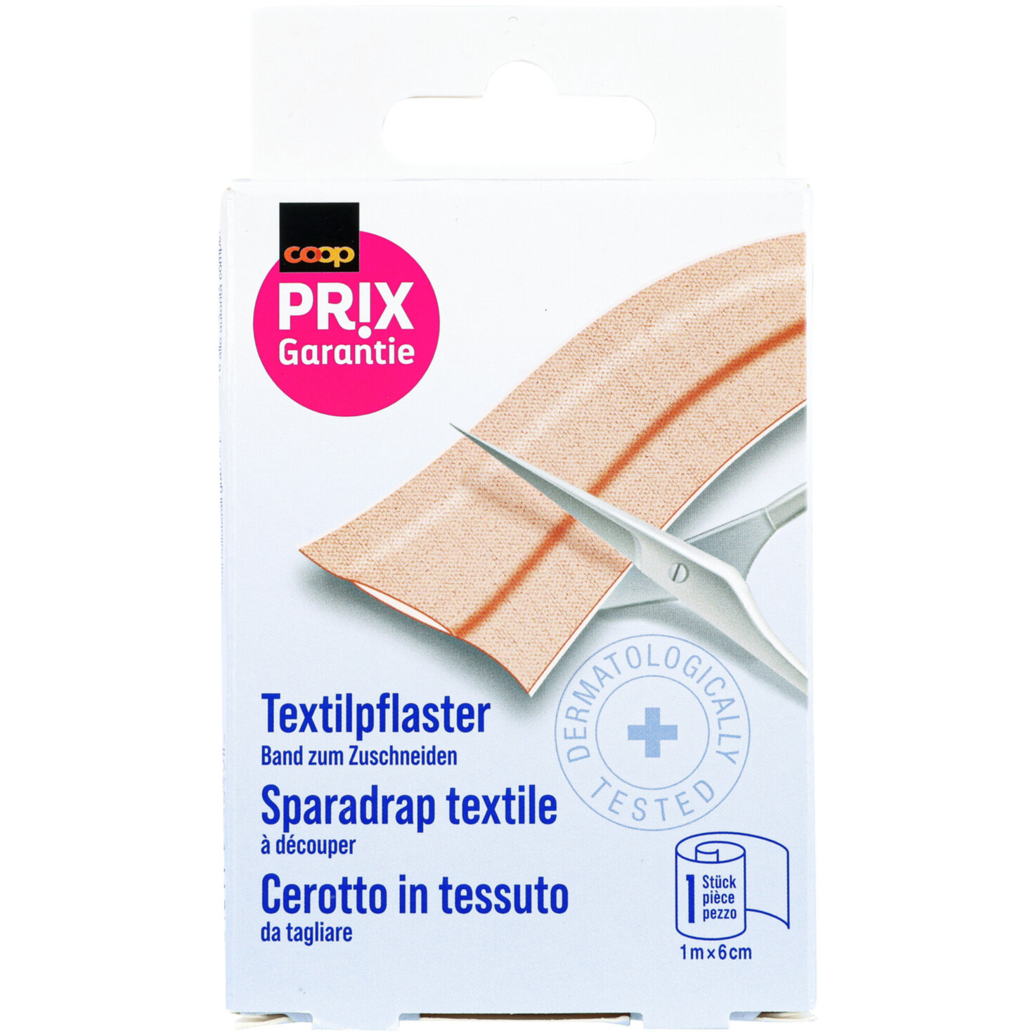 Prix Garantie Textilpflaster 1mx6cm