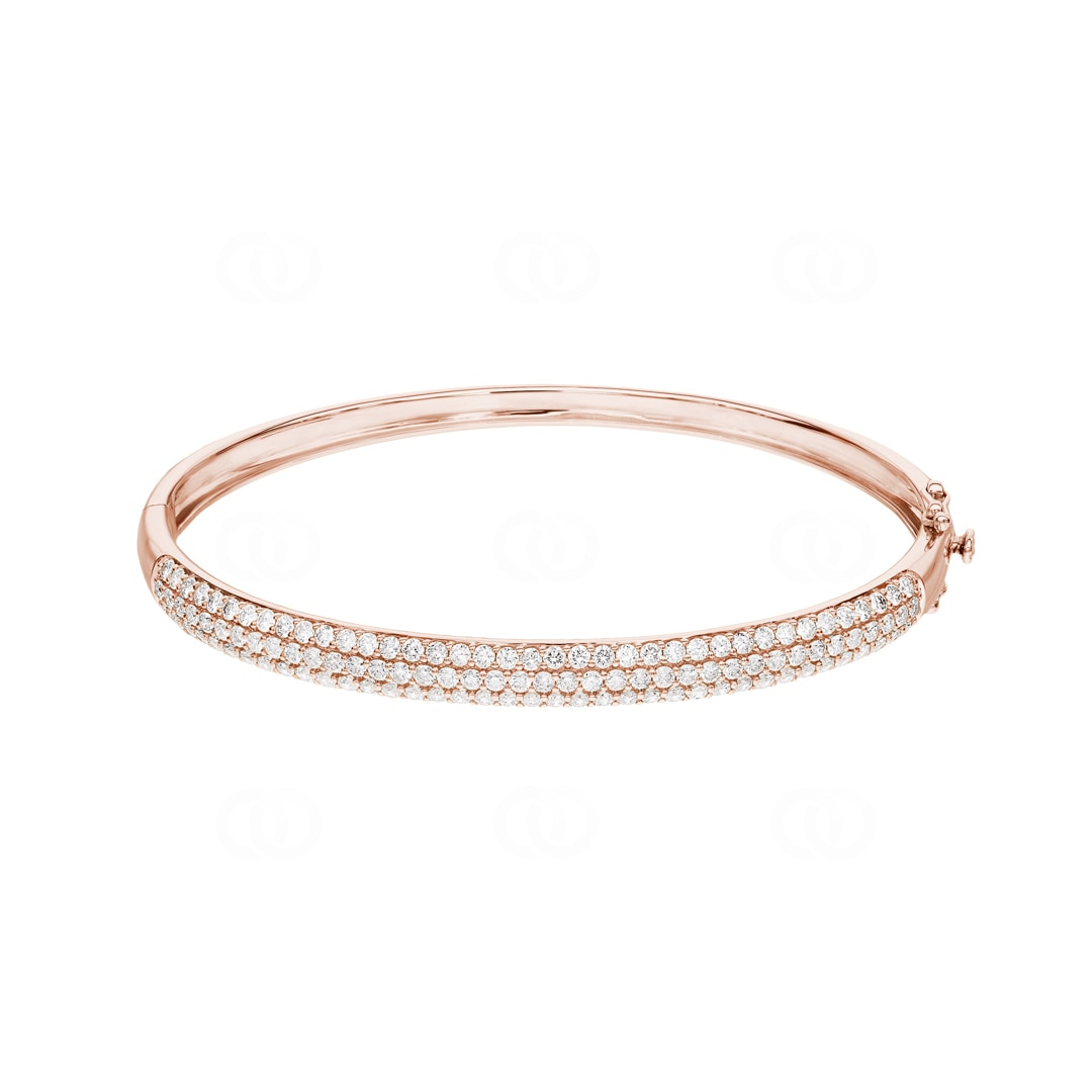 2.50 Karat Diamantarmreif 750/18 K Roségold