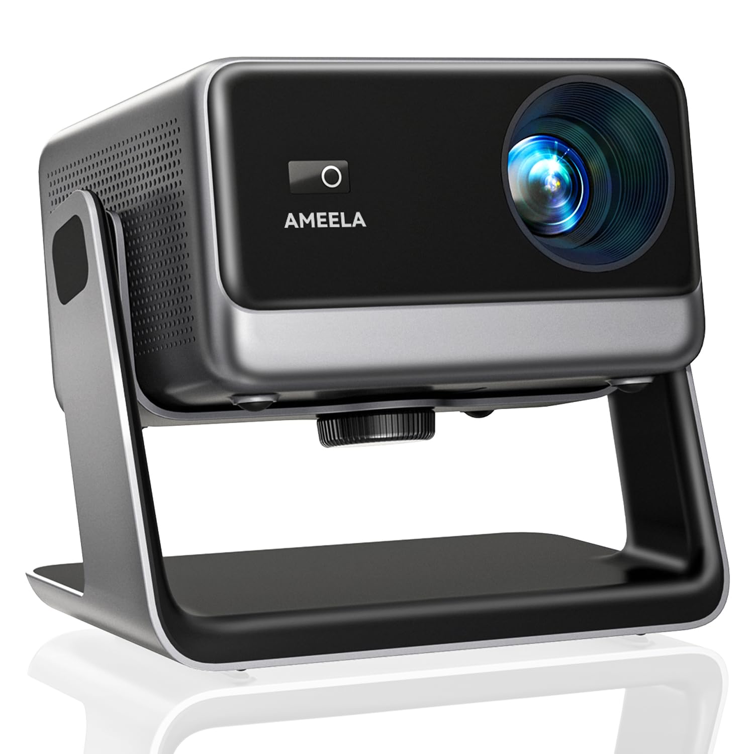 Vidéoprojecteur 30000 Lumens Projecteur Video Auto Focus/Keystone WiFi Bluetooth AMEELA Portable Videoprojecteur 4K Dolby Audio FHD 1080P HDMI/USB int