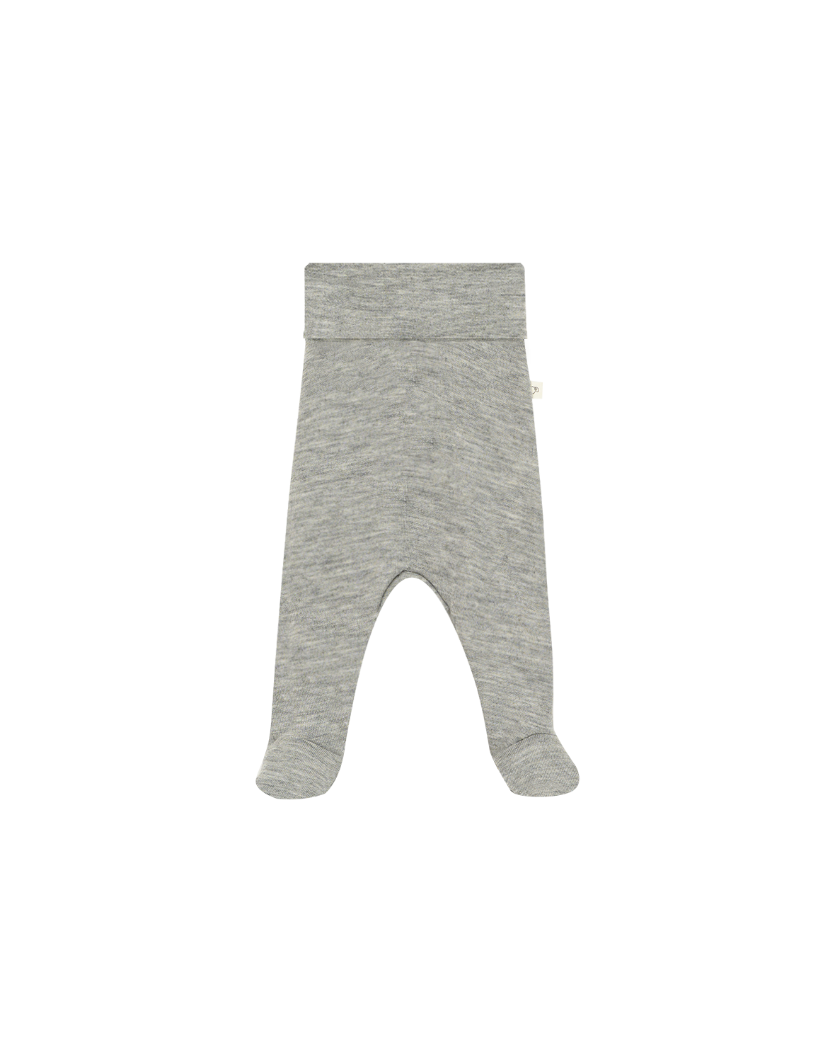 Legging met voetjes van merinowol/zijde voor pasgeborenen