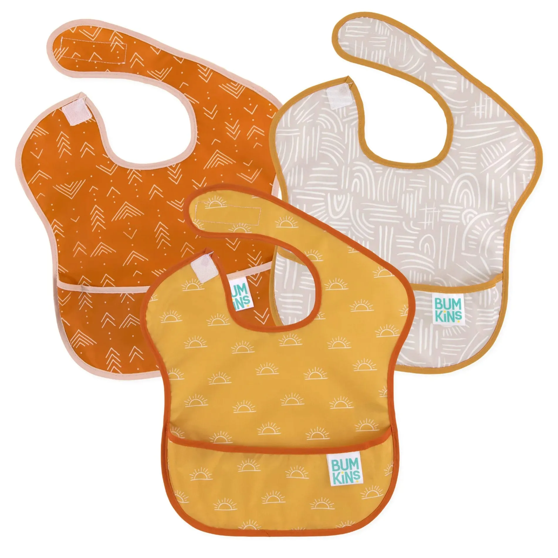 Bumkins Bavoir 6-24mois Paquet de 3 - Boho