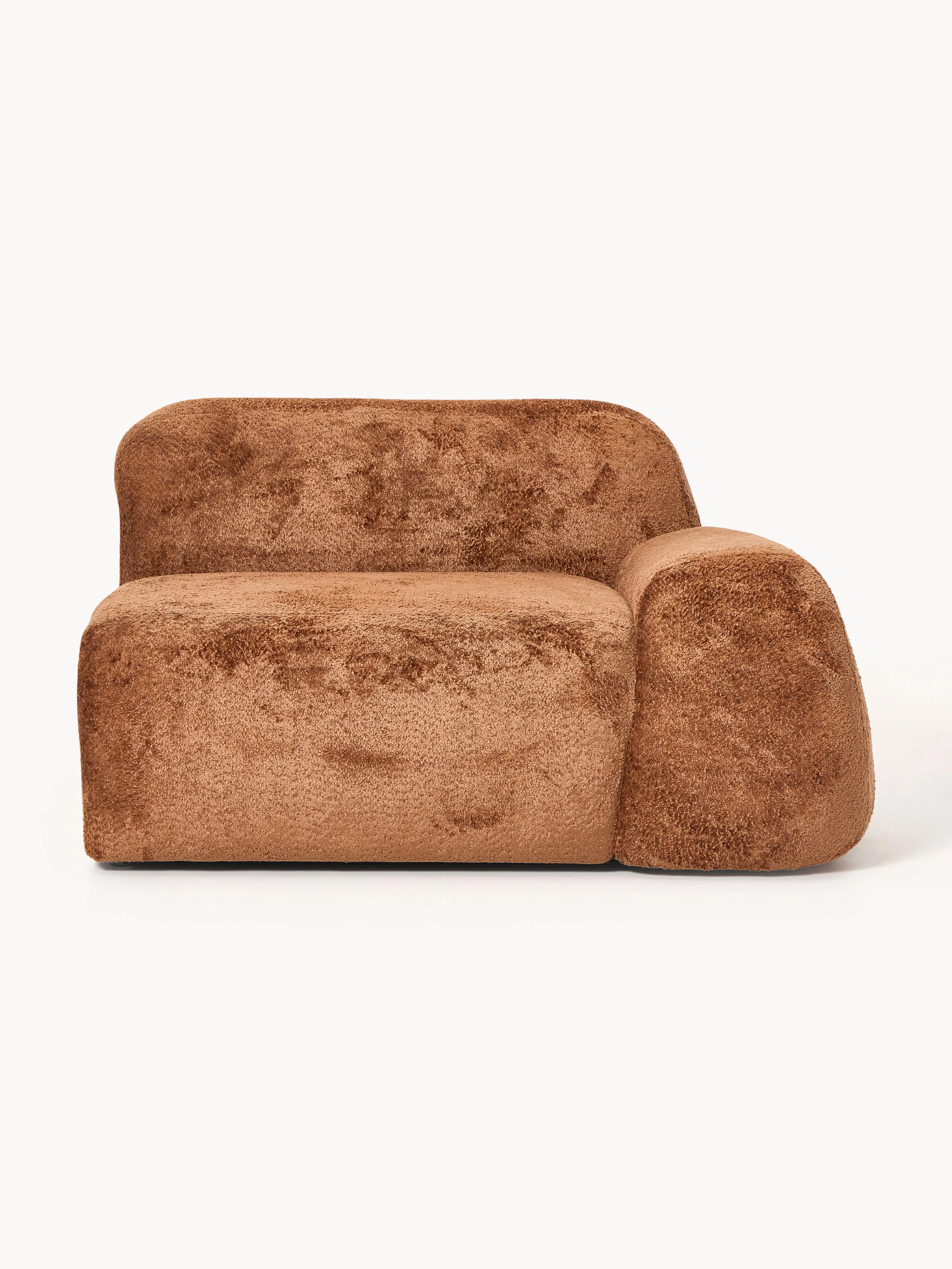 Hoekmodule Wolke van teddy-bouclé