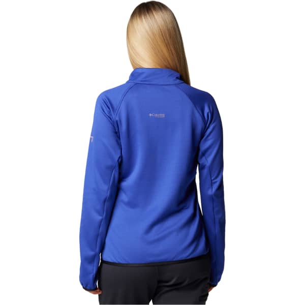 Veste polaire randonnée COLUMBIA W TRIPLE CANYON GRID FLEECE FZ CLEMATIS BLUE