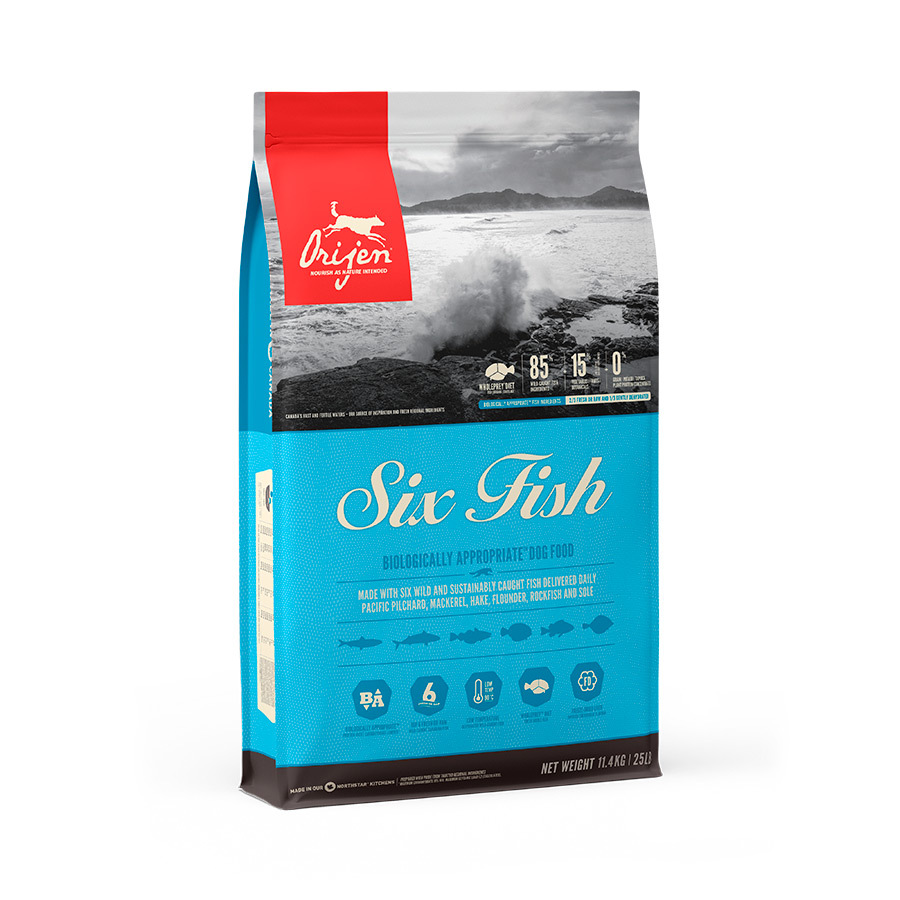 Ração Orijen Six Fish para cães adultos