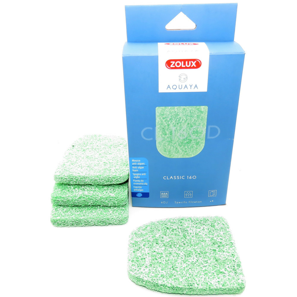 Mousse anti-algues cl 160 d pour pompe classic 160 pour aquarium.