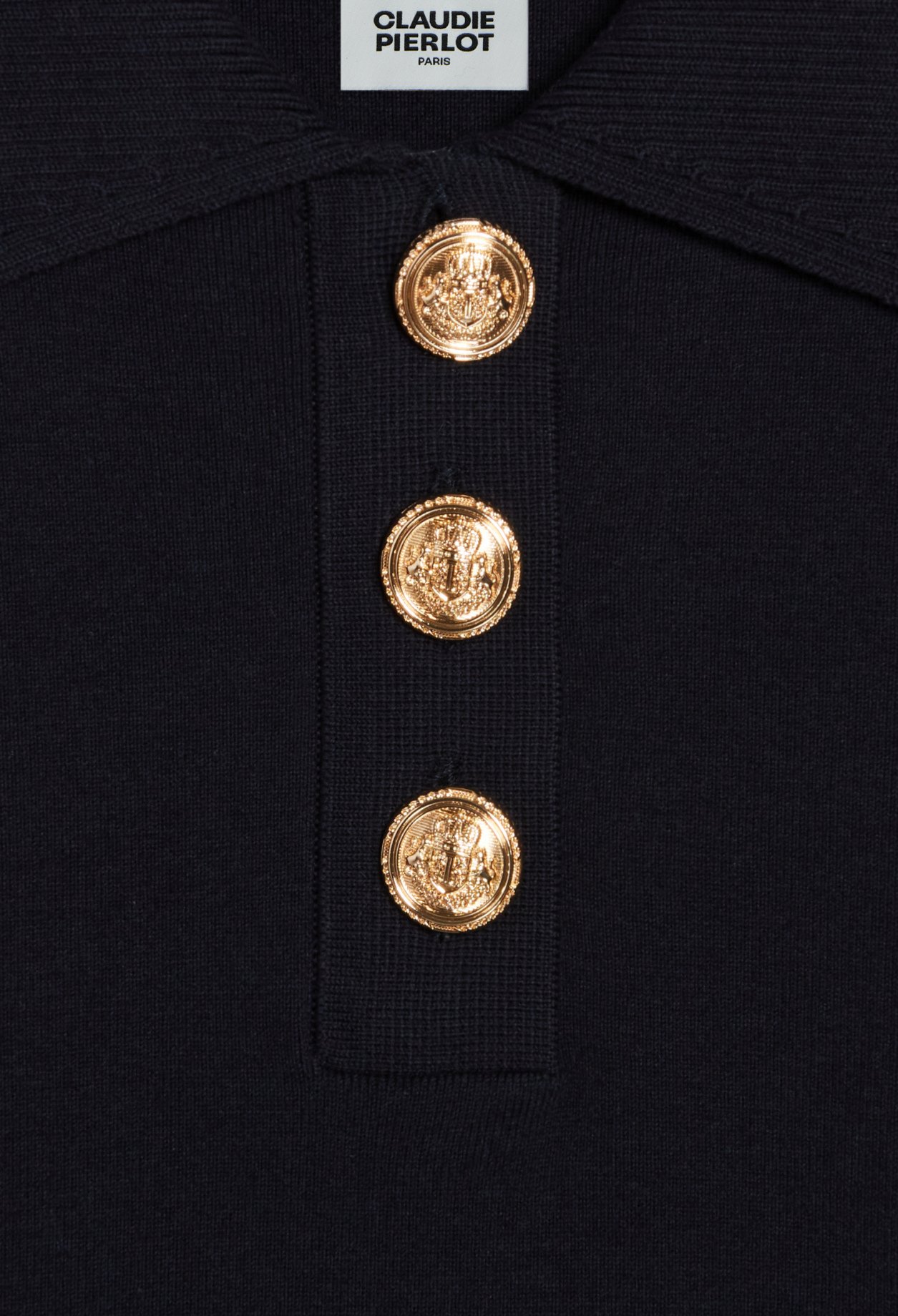 Robe courte manches longues marine