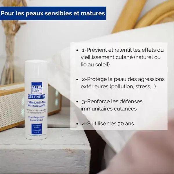 Cytolnat Sélénium - Crème anti-âge anti-oxydante