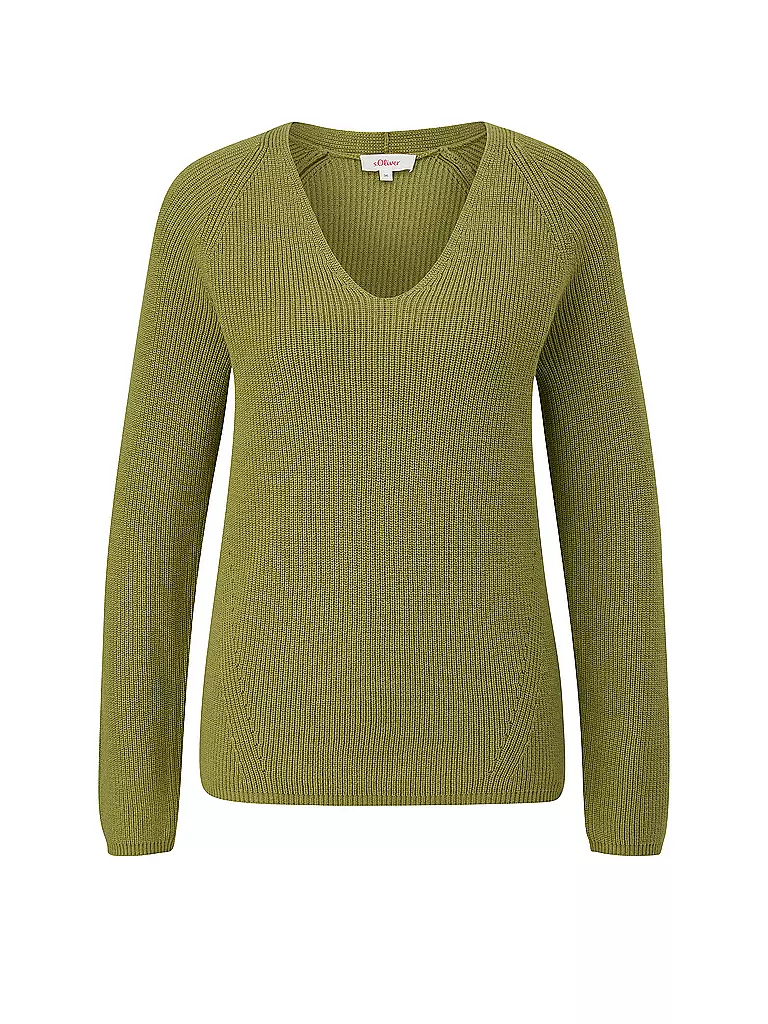 S.OLIVER Pullover grün